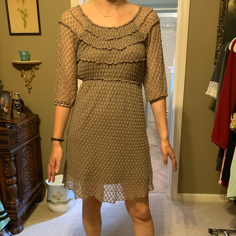 Stretchy Brown Altar’d State Dress